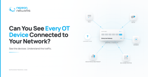 OT network visibility showing connected PLC, CCTV, sensors, building systems and industrial equipment